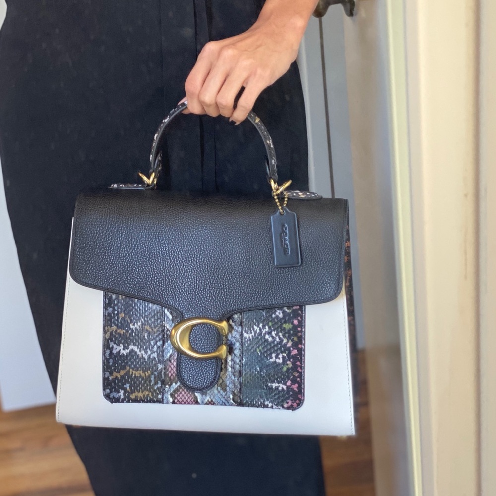 Tabby Shoulder Bag In Snakeskin